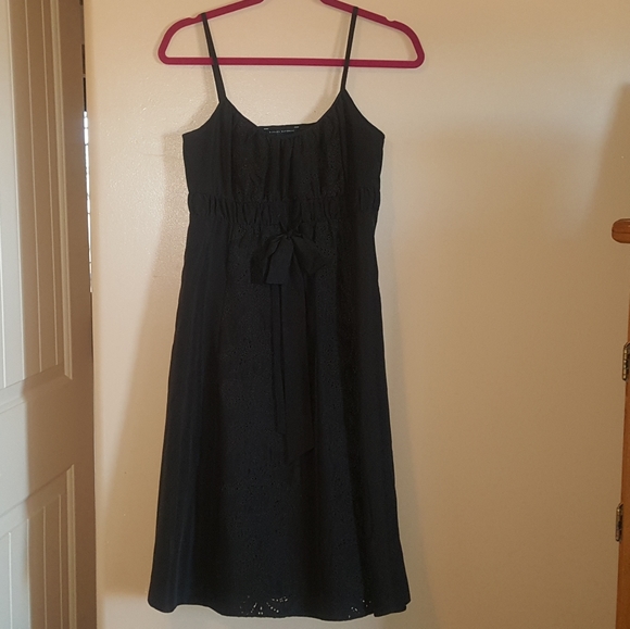 Banana Republic Espresso Silk Dress Size 0 - Picture 2 of 7
